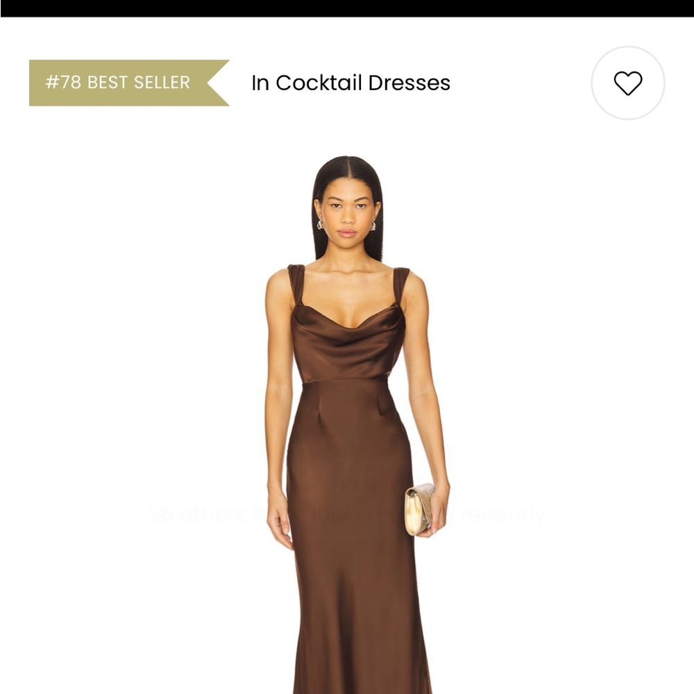 Runaway the Label - NWOT Margot Maxi Dress in Chocolate Brown - S